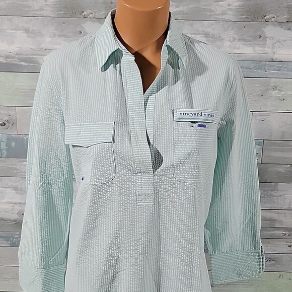 Vineyard Vines Performance Sailing Shirt sz 4 - Picture 2 of 6